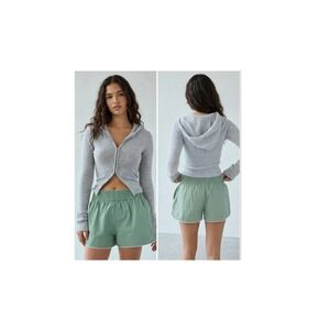 BDG Urban Outfitters Boxing Shorts Green White Piping XL  NWT